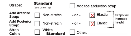 How to order wraparound anterior posterior strap