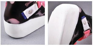 Pictured heel wedge