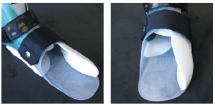 Pictured soft lateral toe containment