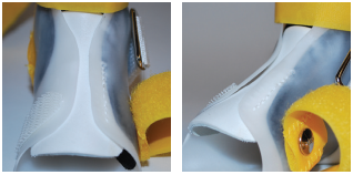 Pictured a sewn-in instep pad